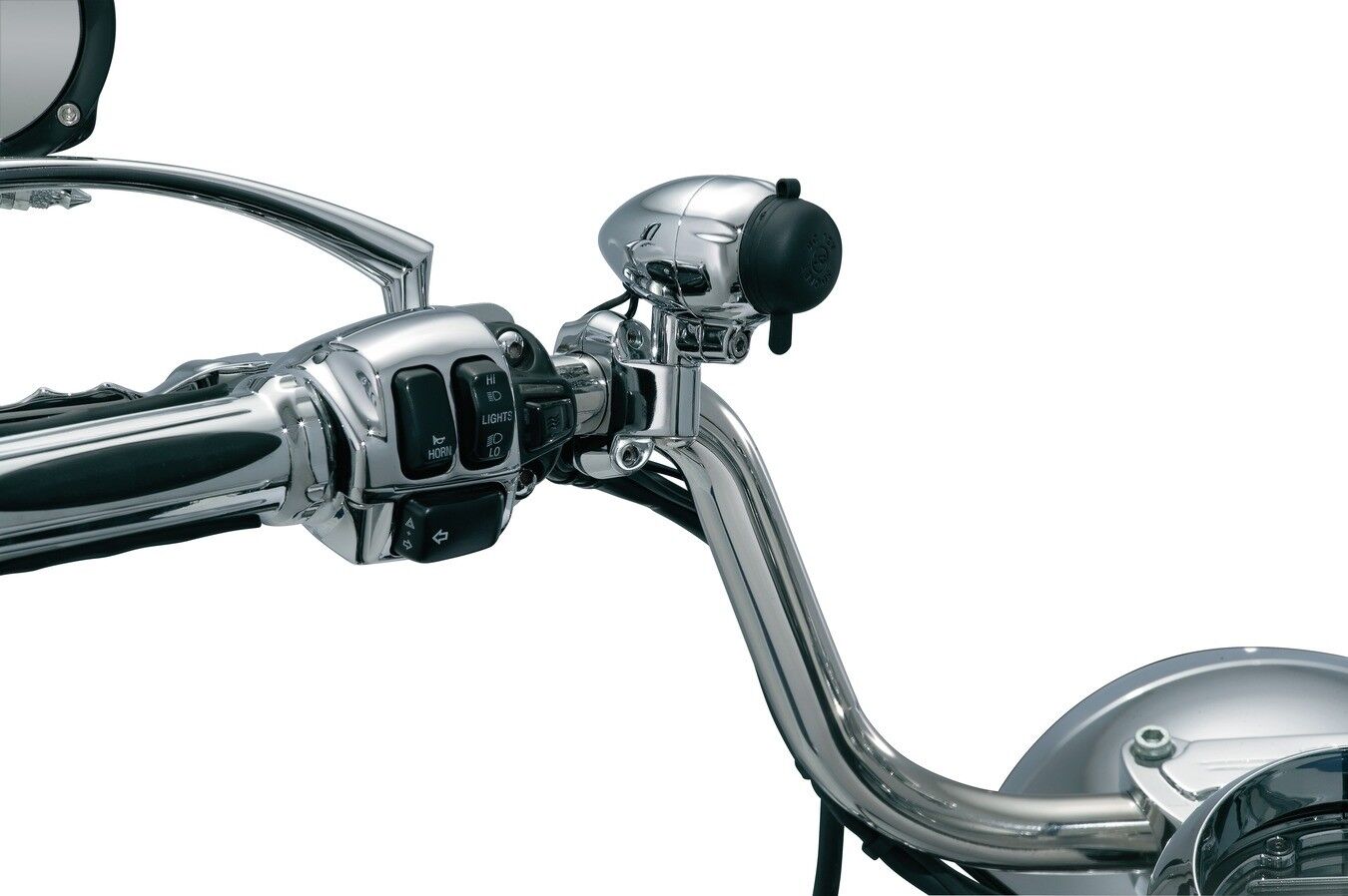 Kuryakyn Electrical Power Point 1" Bar Mount Chrome 1423 - Click Image to Close