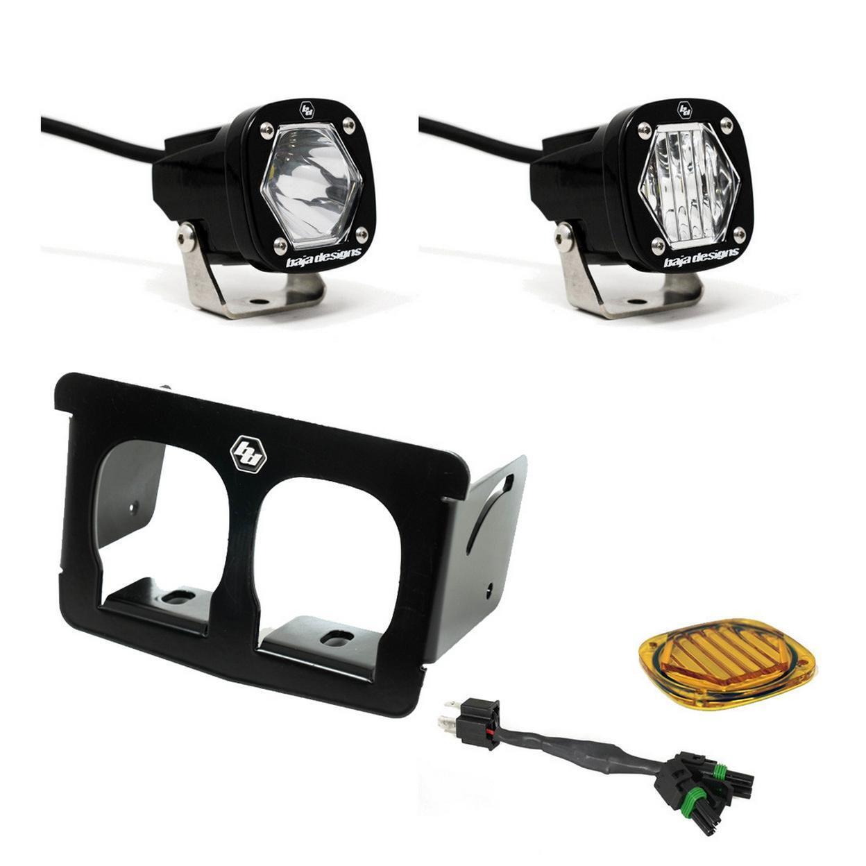 Baja Designs Dual S1 Headlight Kit Suzuki DRZ400/DR650 - Dual S1 headlight kit for Suzuki DRZ400/DR650 - Click Image to Close