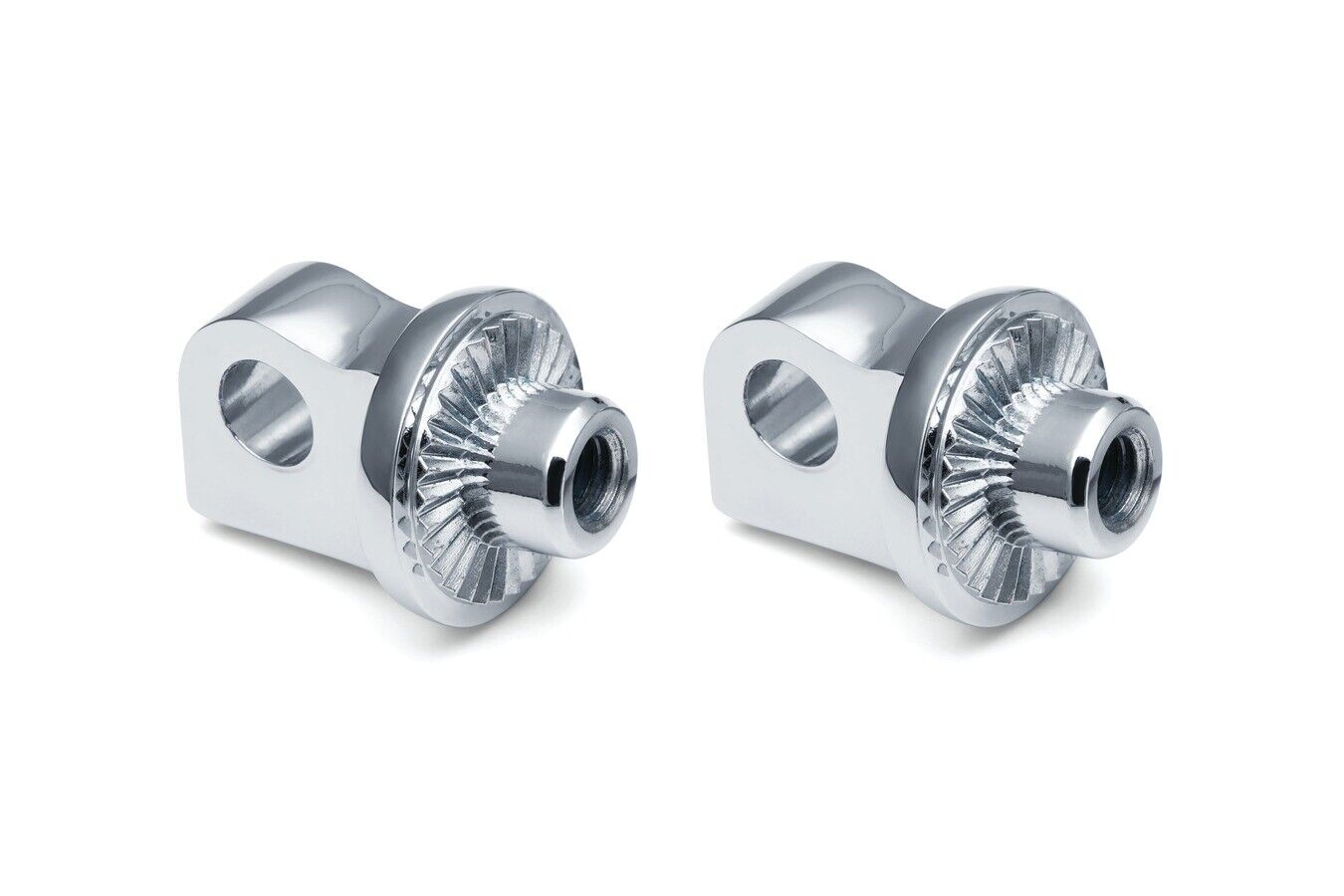 Kuryakyn Adjustable Stop Splined Peg Adapter Chrome - Click Image to Close