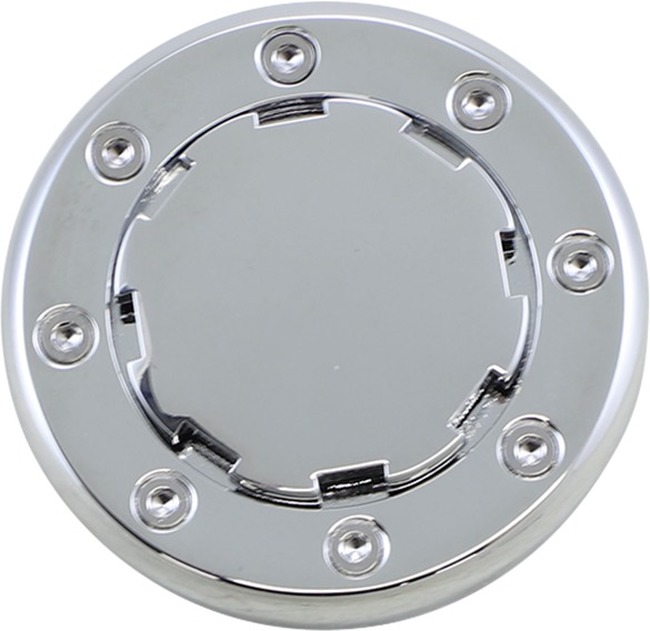 Kuryakyn Vented Flush Mount Gas Cap Chrome Fits Screw-In Tanks '83+ - Click Image to Close