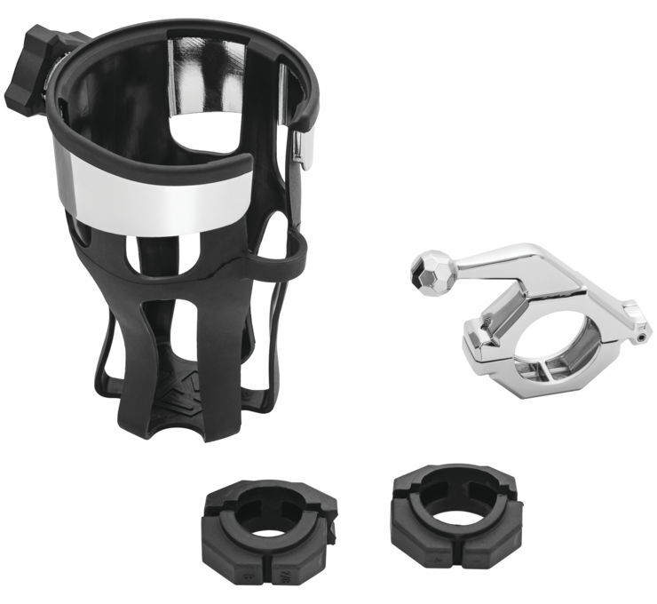 Universal Reflex Drink Holder With Bar Mount Chrome - Click Image to Close