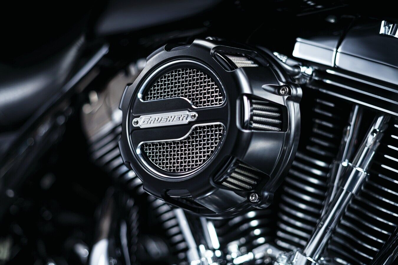 Kuryakyn Maverick Air Cleaner Black for TC - Cotton Material - Click Image to Close