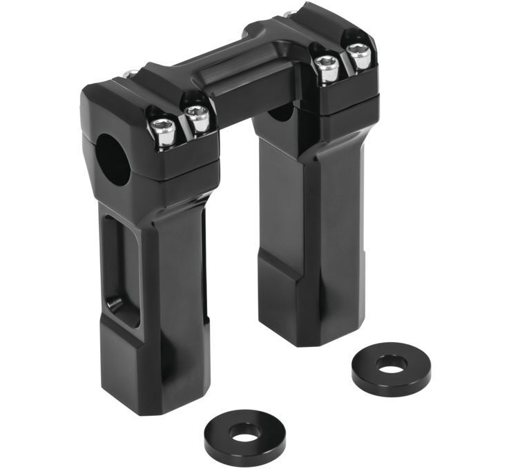 Kuryakyn 5" Billet Handlebar Risers Black - Click Image to Close