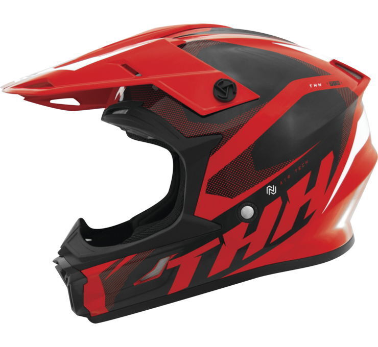 THH T710X Airtech Youth Helmet Red/Black Large - Click Image to Close