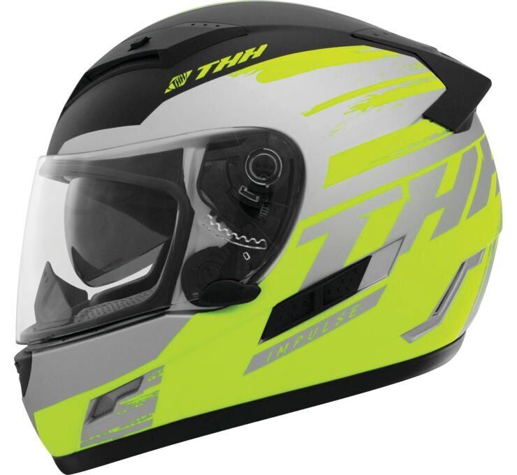 THH Ts-80 Impulse Full Face Helmet Yel/Blk - Medium - Click Image to Close