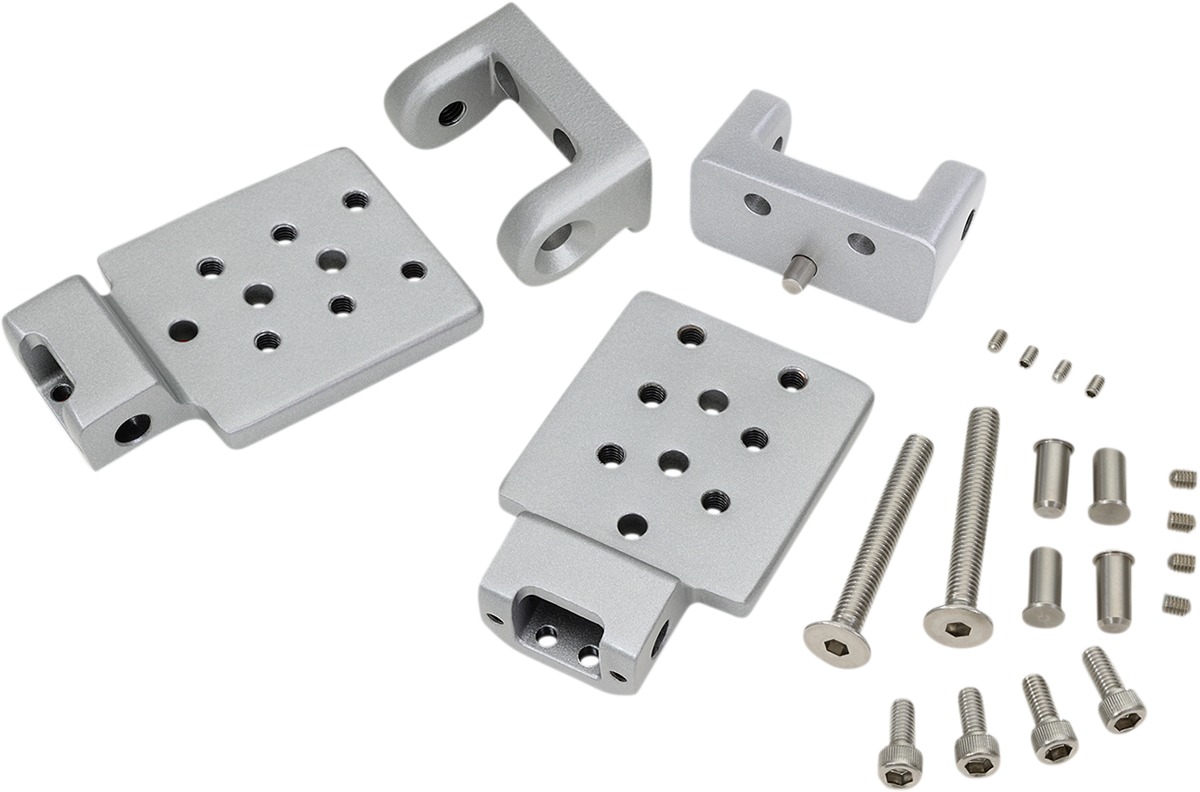 Show Chrome Passenger Board Riser Set - Click Image to Close