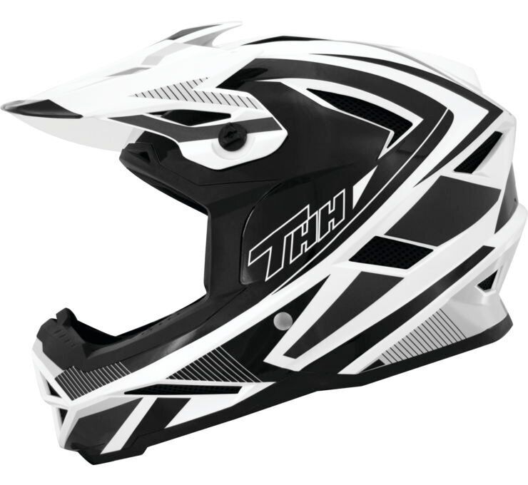 THH Helmets T-42 BMX Acceler Black/White XL E-Bike Helmet - Click Image to Close
