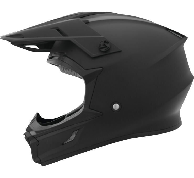 THH T710X Solid Flat Black Helmet Small - Click Image to Close