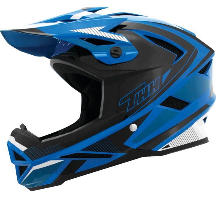 THH Helmets T-42 BMX Acceler Helmet Blue/White Medium - Click Image to Close