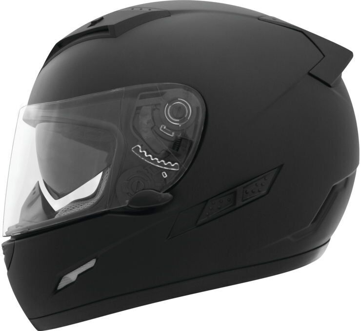 THH Helmets TS-80 Full Face Helmet Flat Black - Small - Click Image to Close