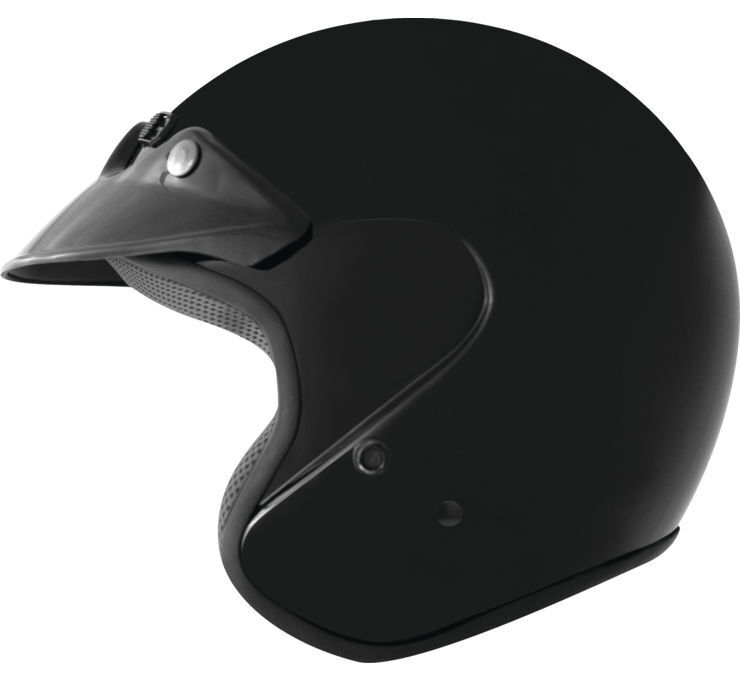 THH T-381 Open Face Helmet Black 2XL - Click Image to Close