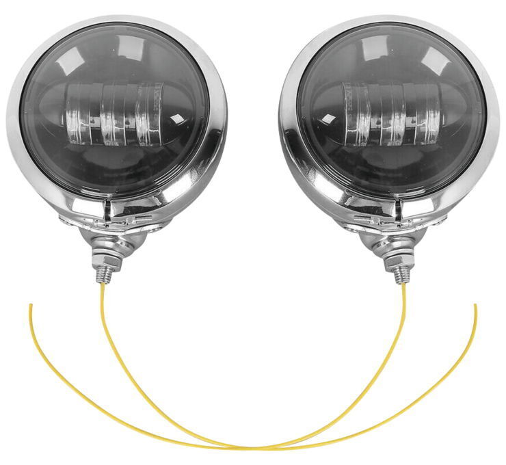 Letric Lighting 4.5in Black LED Passing Lamps - Click Image to Close
