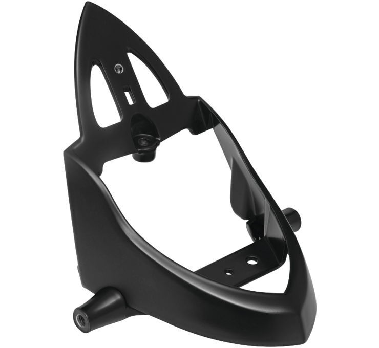Rear Turn Signal & License Plate Mount Black by Kuryakyn - Click Image to Close