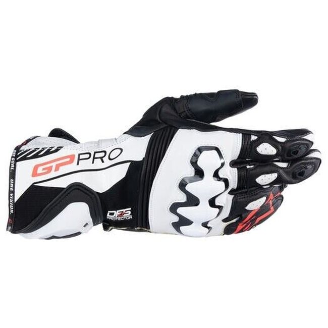 Alpinestars GP PRO RS4 Gloves Black/White Size Large - Click Image to Close
