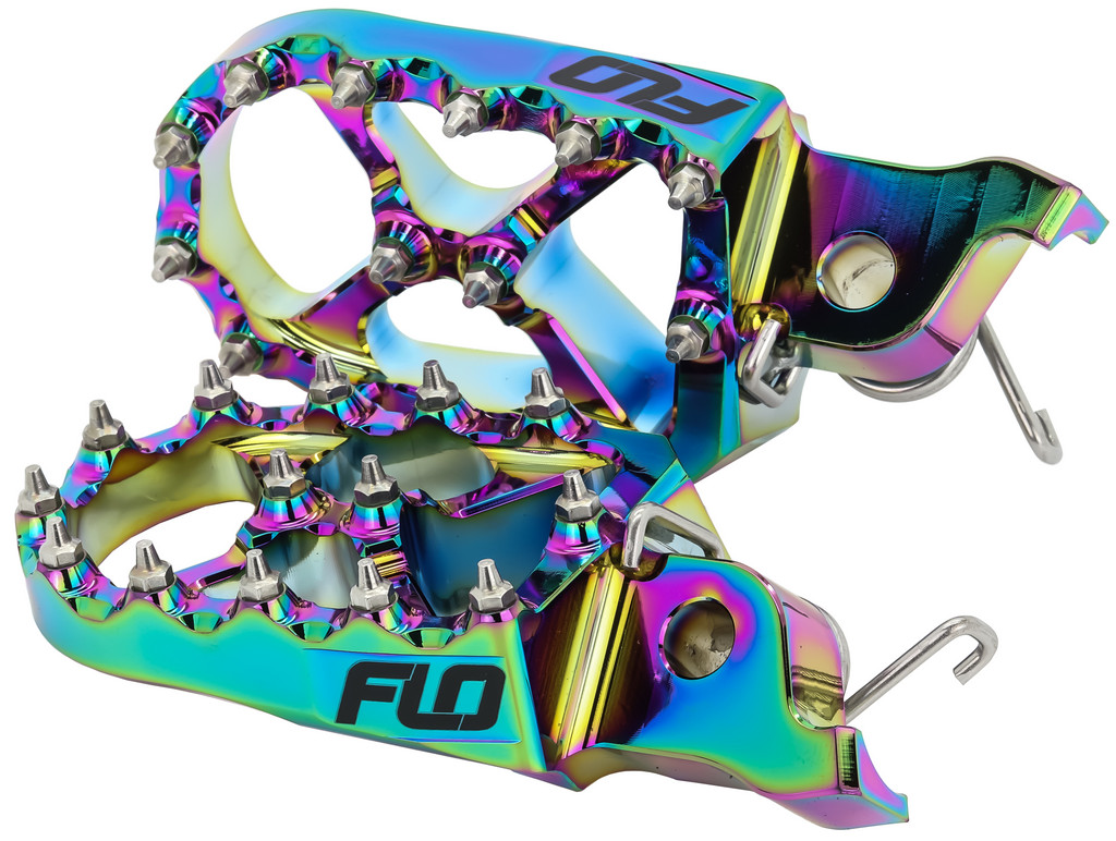 FLO Motorsports Pro Series Foot Pegs Jet Fuel For Cobra CX50 CX65 2007-2022 - Jet Fuel foot pegs for Cobra CX50, CX65 2007-2022 - Click Image to Close