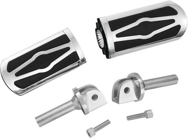 Show Chrome Celestar Peg Chrome Driver Footpegs Fits Honda GL1800 - Click Image to Close