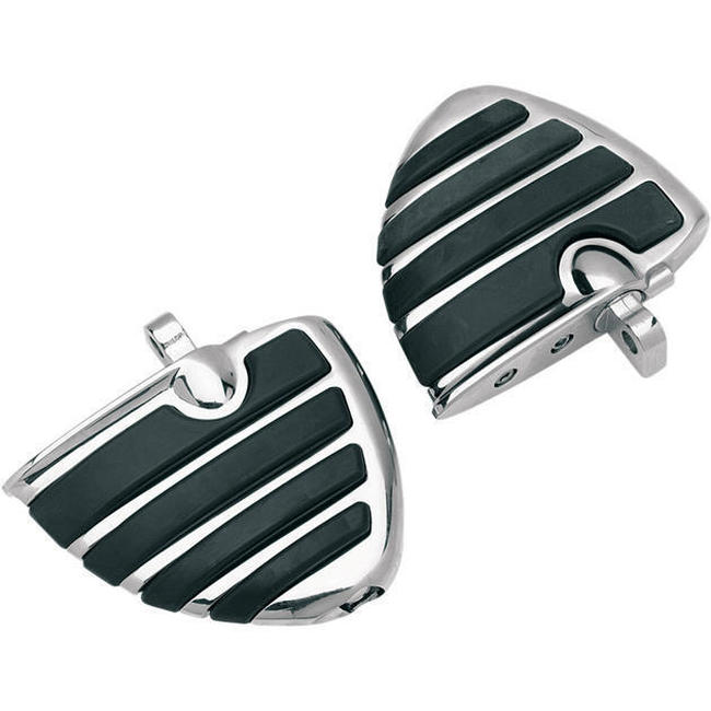Kuryakyn ISO-Wing Mini Boards with Male Mount Adapter Chrome - Click Image to Close