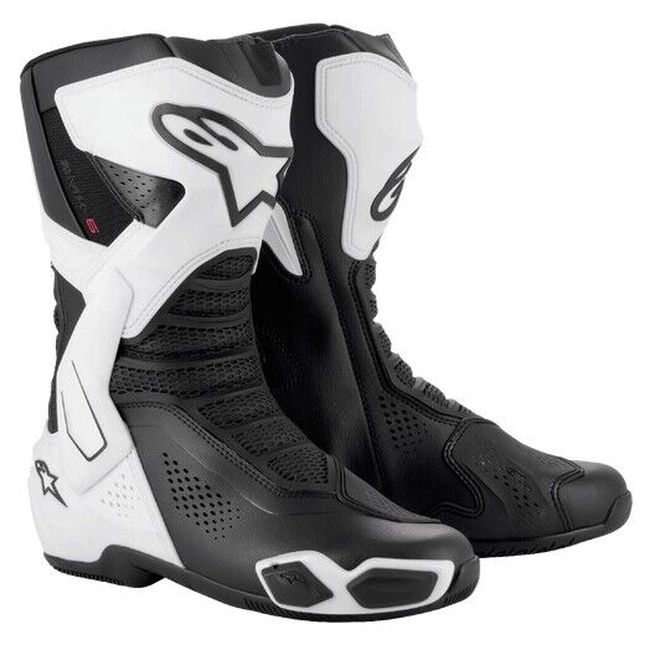 Alpinestars SMX-6 V3 Vent Boots White/Black Size 40 (US 7) - Click Image to Close