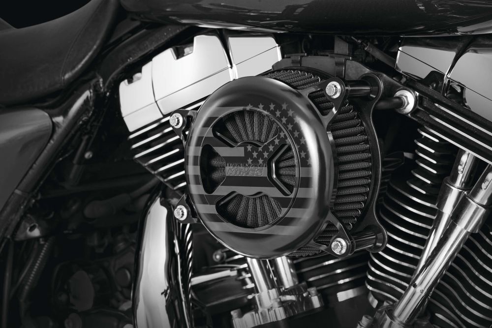 Vance & Hines VO2 America Air Intake Black Fits 16-17 Fat Boy, 08-13 Road King - Click Image to Close