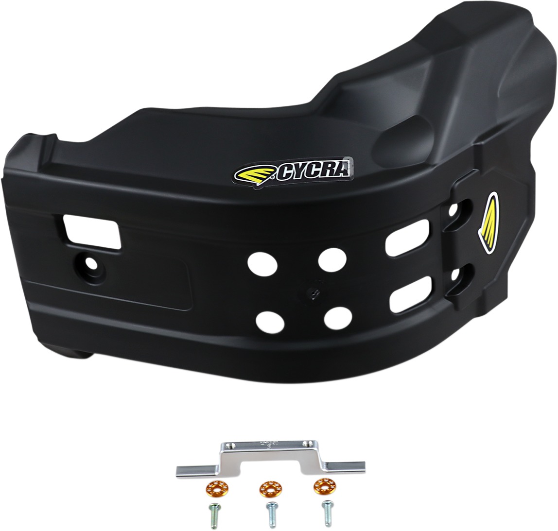 Armor Skid Plate - Black - For 18-22 Yamaha YZ450F 19-22 YZ250F - Click Image to Close