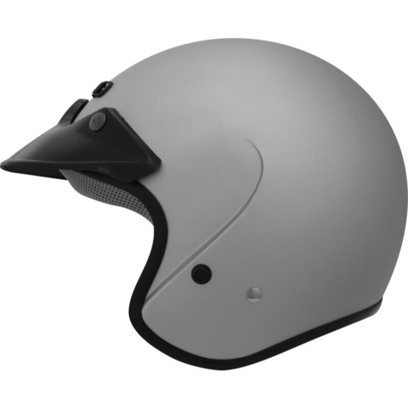 THH T-381 Open Face Helmet Silver Medium - Click Image to Close