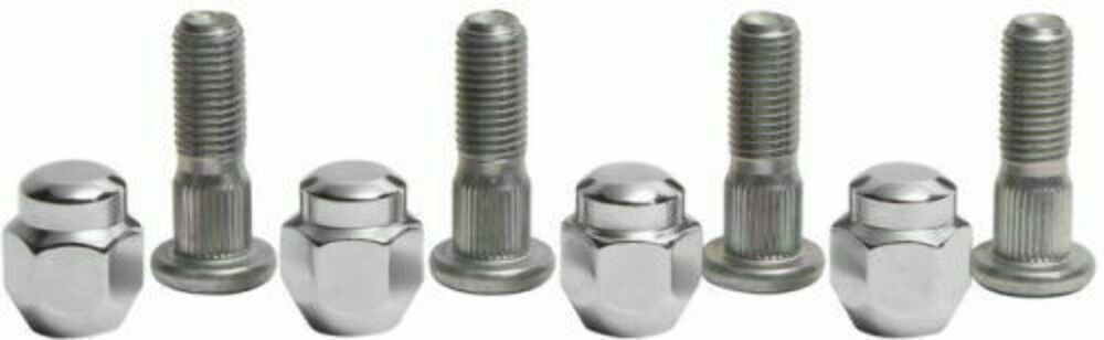 QuadBoss Front Wheel Stud & Nut Kit Fits 06-10 Yamaha YFM450FX Wolverine - Click Image to Close