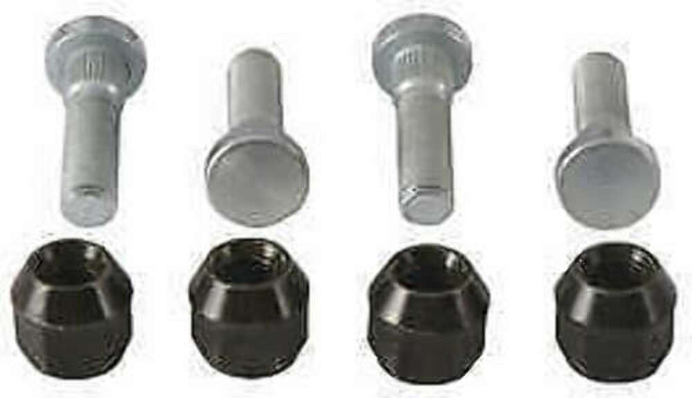 QuadBoss Front Wheel Stud & Nut Kit Fits 09-13 Kawasaki KVF650 Brute Force - Click Image to Close