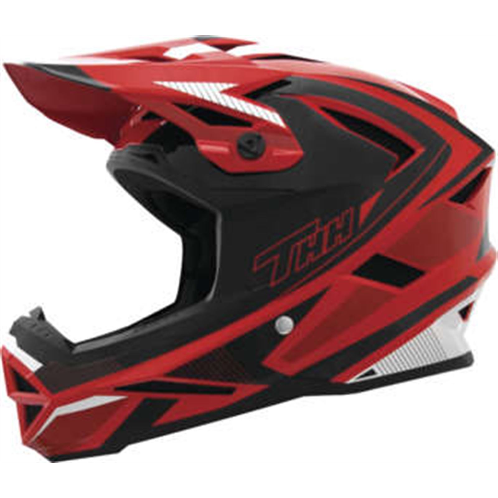 THH Helmets T-42 BMX Acceler Helmet Red/White 2XL - Click Image to Close