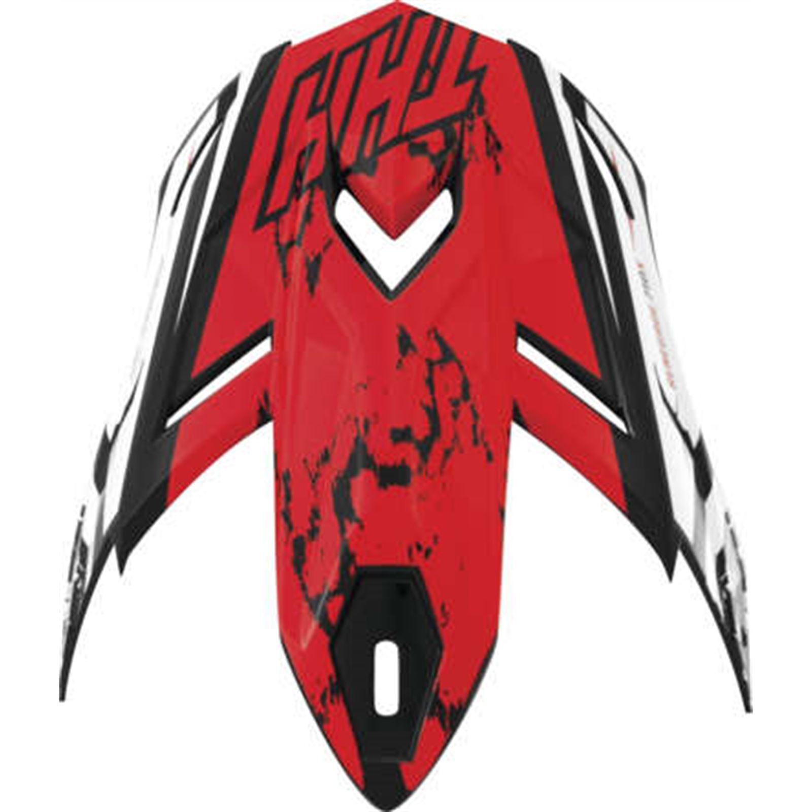 THH Helmets T710X Renegade Visor White/Red - Click Image to Close