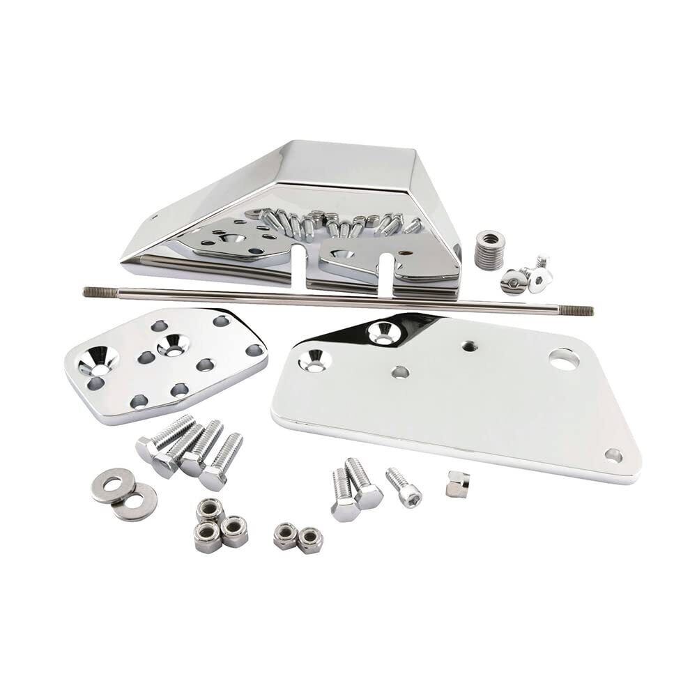 Biker's Choice 2in Chrome Forward Control Extension Kit - Click Image to Close