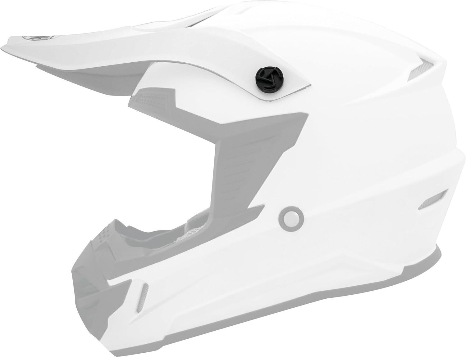 THH Helmets T730X Visor White Adult/Youth - Click Image to Close