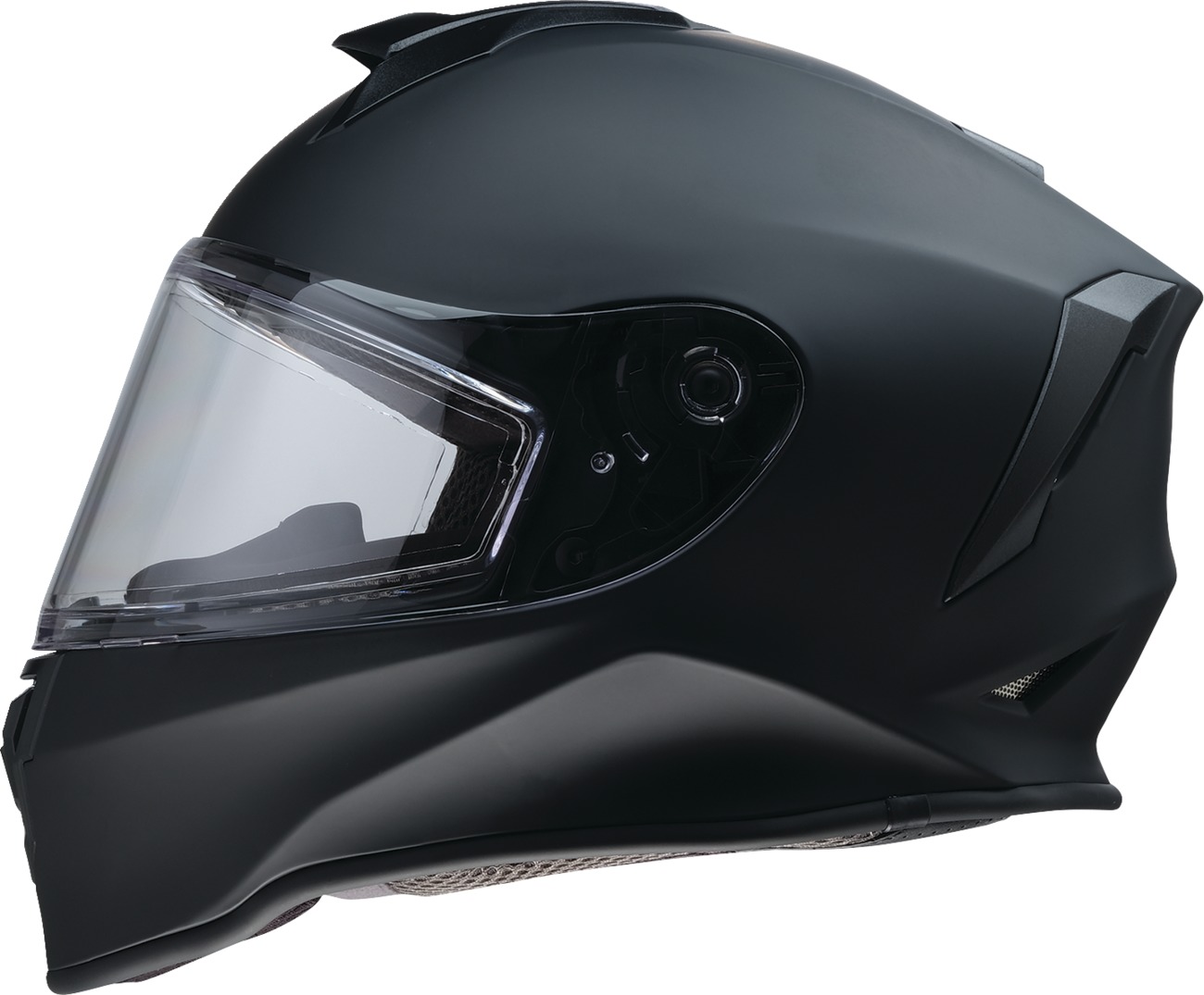 Z1R Youth Warrant Snow Helmet Matte Black - Medium - Full face snow helmet for youth riders - Click Image to Close