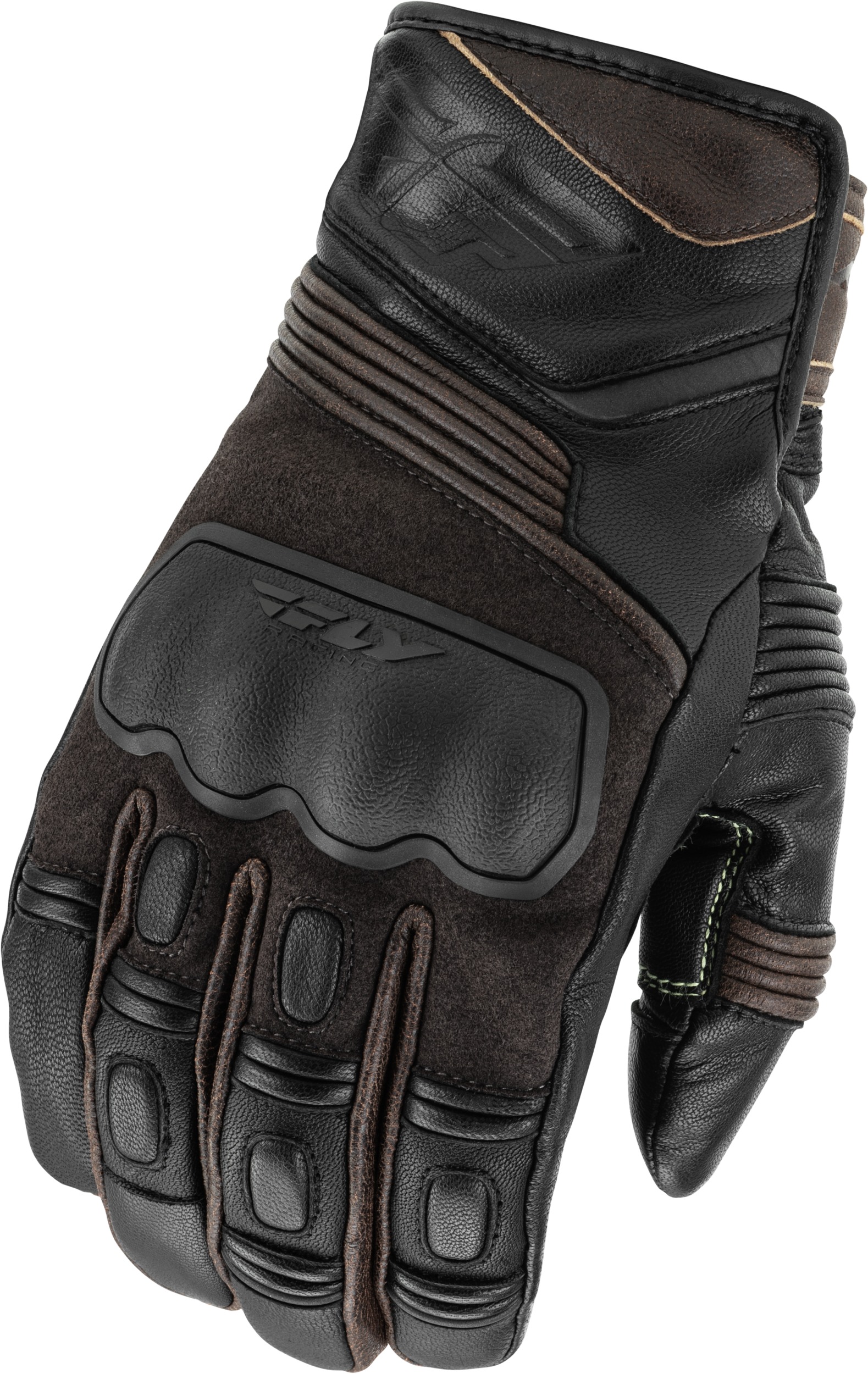 Fly Racing Surveyor Gloves Brown Large - Brown large riding gloves for street use - Click Image to Close