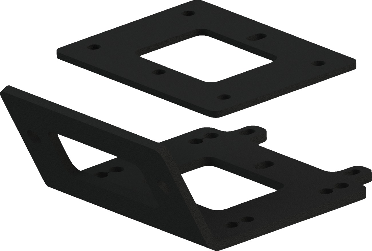 KFI Winch Mount Black Fits 18-24 Yamaha Kodiak 450 4x4 - Click Image to Close