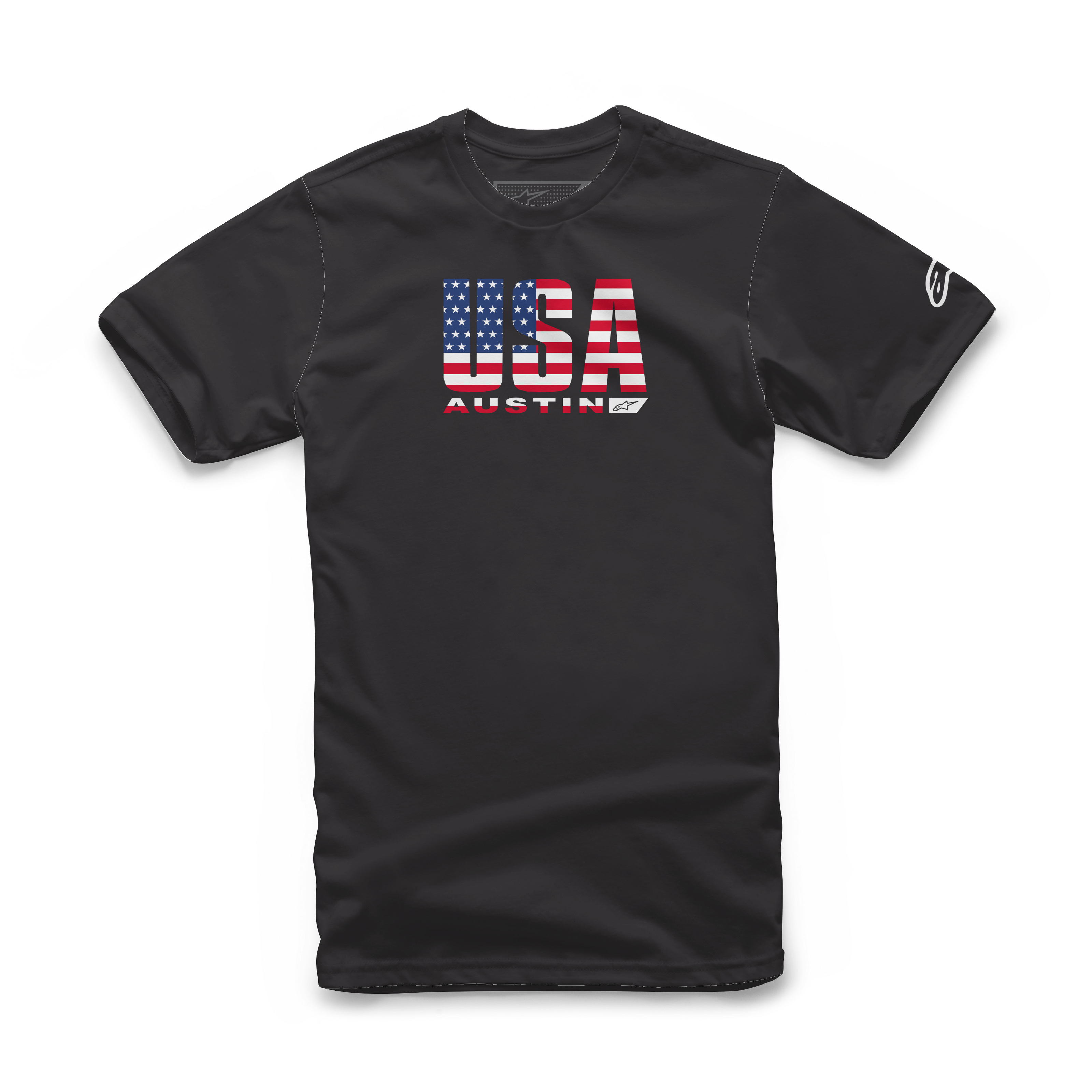 Alpinestars Circuits Tee Black Large - Classic tee shirt in black, size large - Click Image to Close