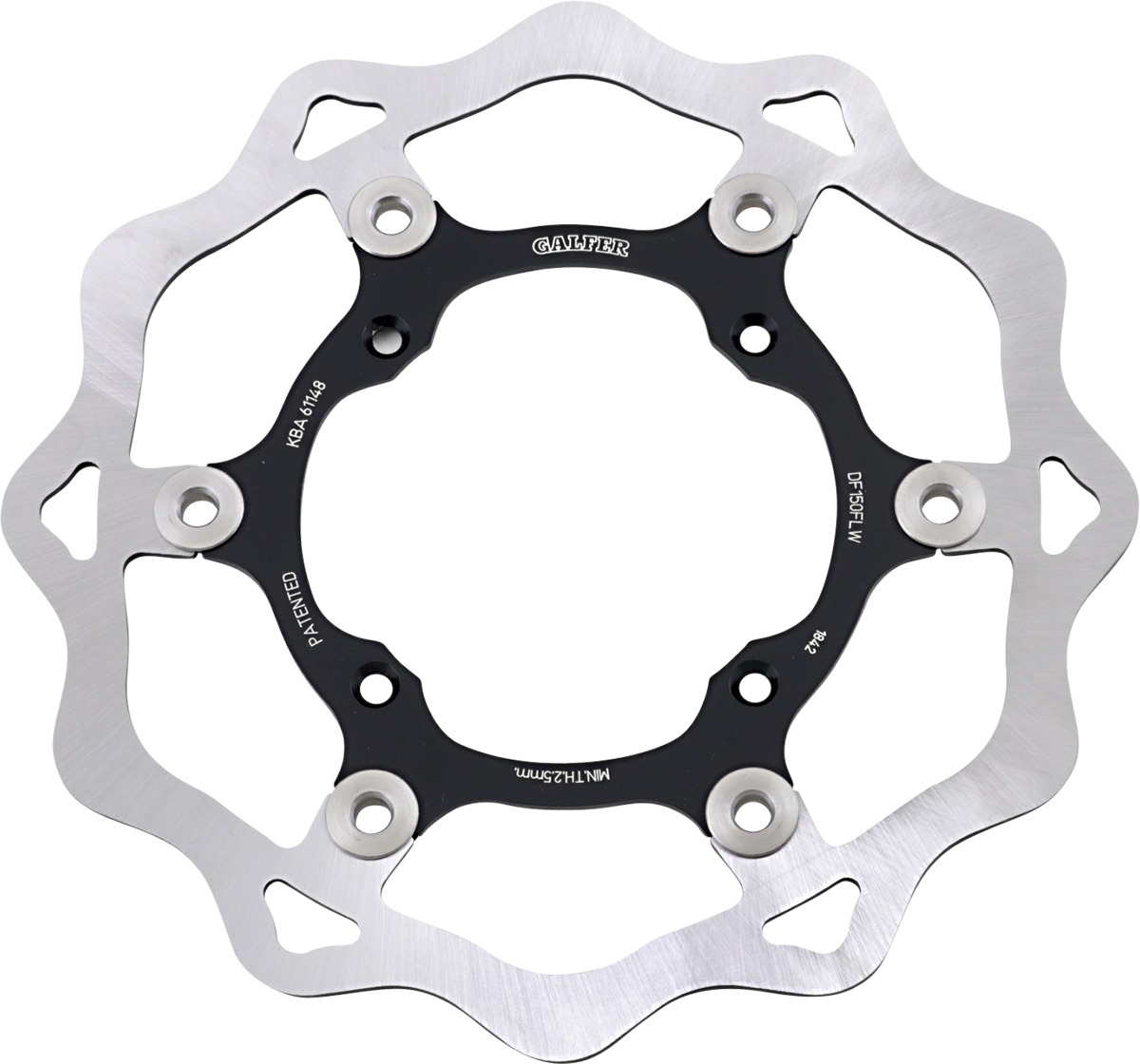 Floating Wave Front Brake Rotor - Kawasaki KX KLX - Click Image to Close