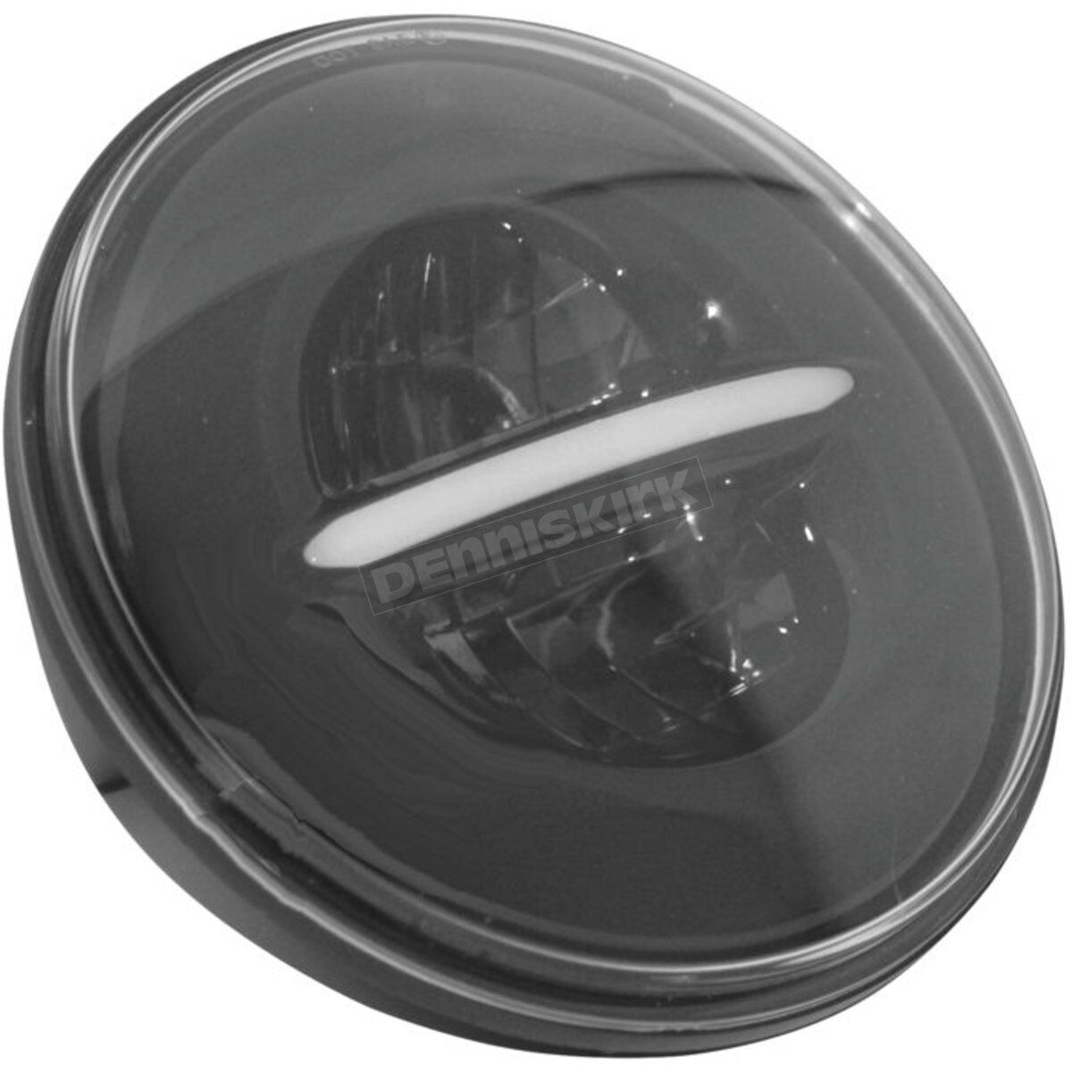 Letric Lighting 7" LED Cyclops Headlight Black For Indian - Click Image to Close
