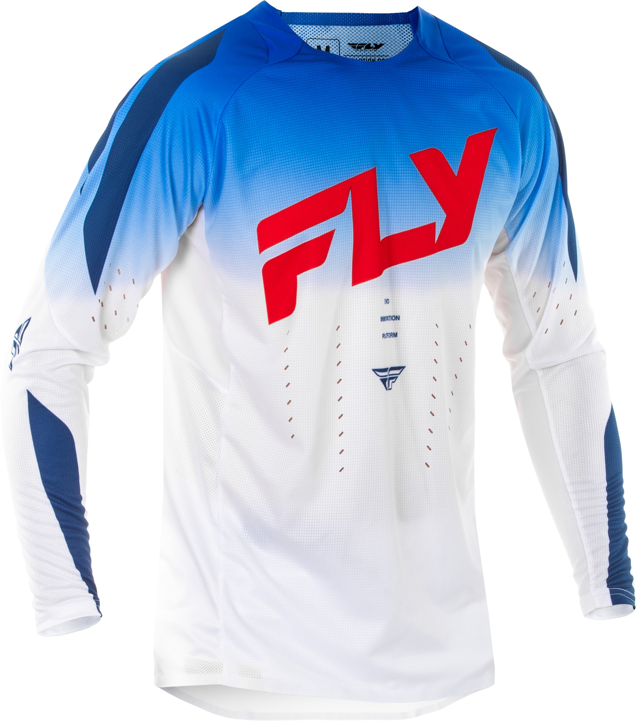 Fly Racing Evolution DST Jersey Red/White/Blue Small - Performance offroad jersey, Small, Red/White/Blue - Click Image to Close