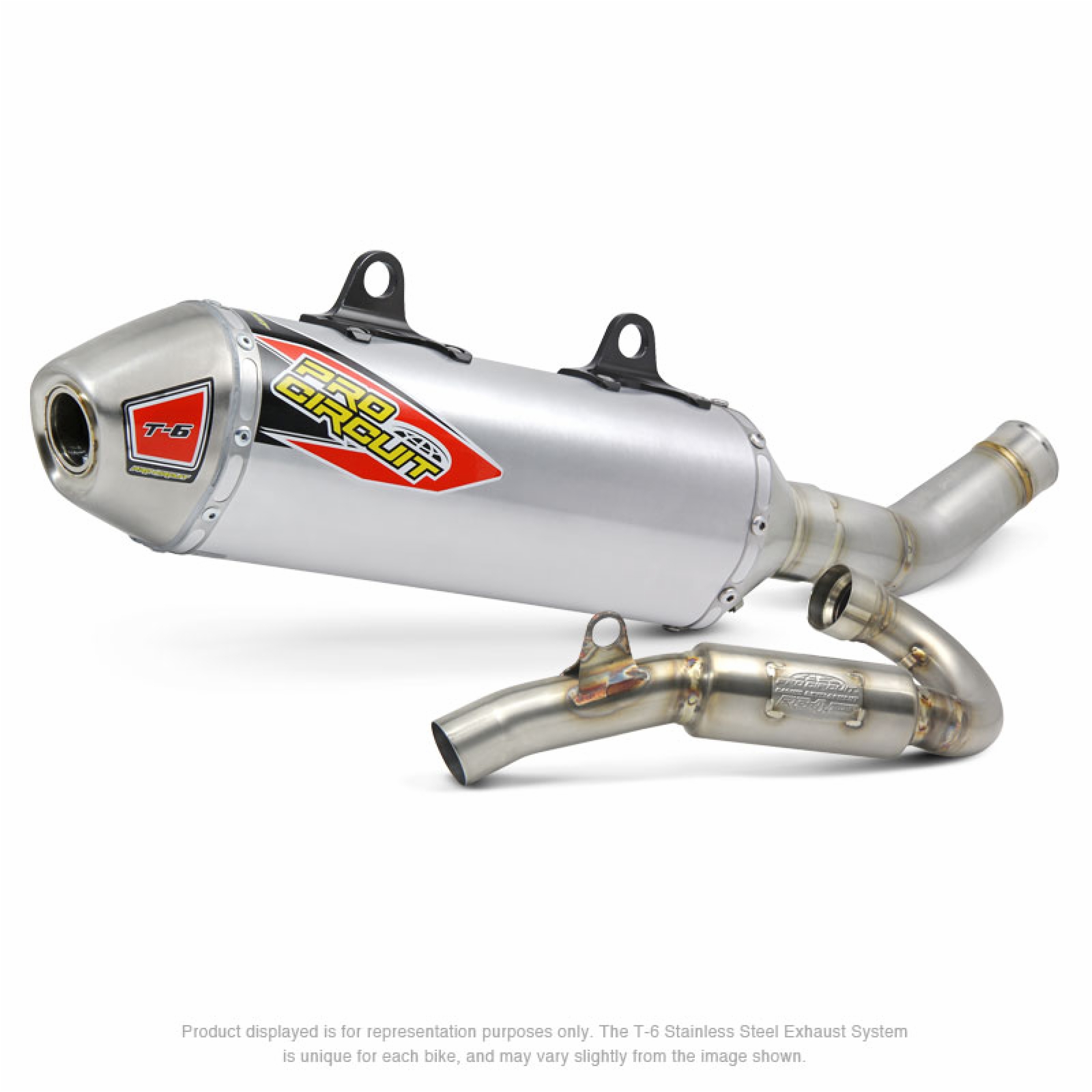 T-6 Aluminum & Stainless Steel Full Exhaust - For 17-18 KTM 450 SX-F/XC-F - Click Image to Close
