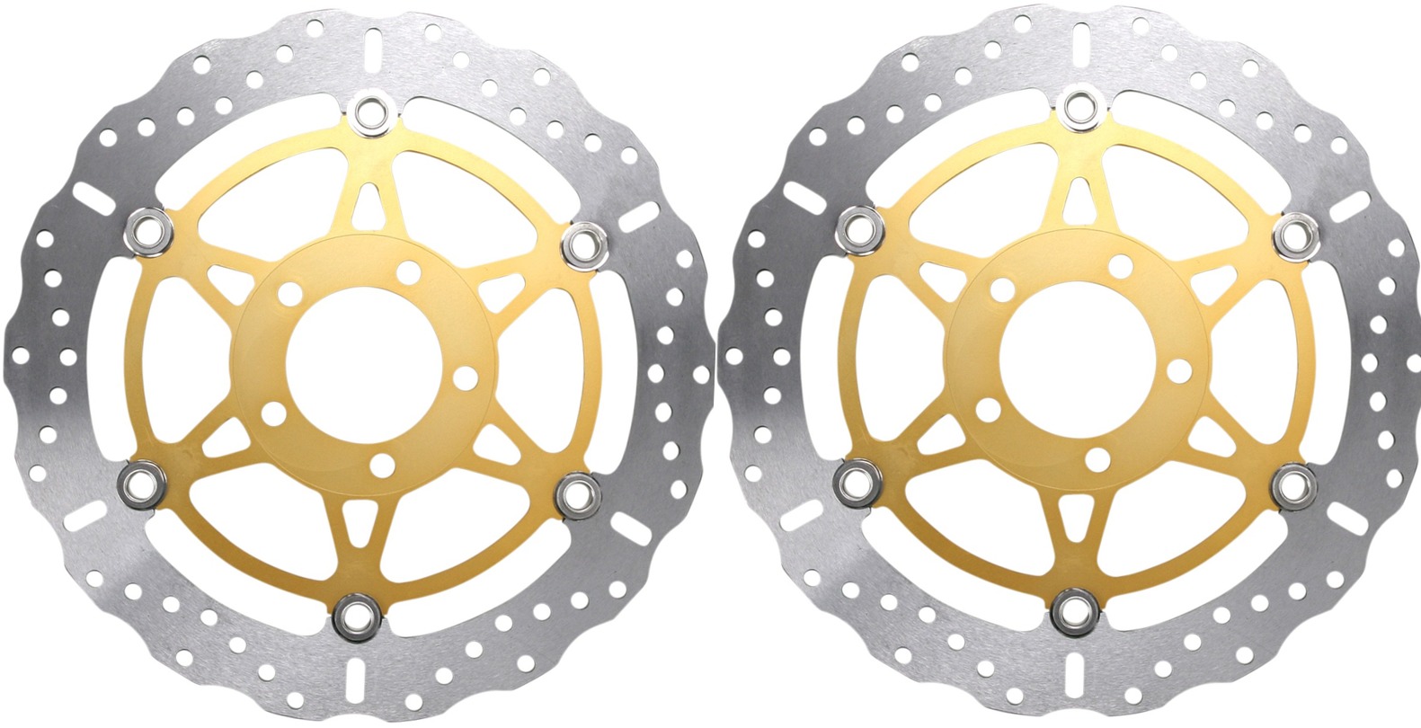 Floating Contour Brake Rotor Front Set - Click Image to Close