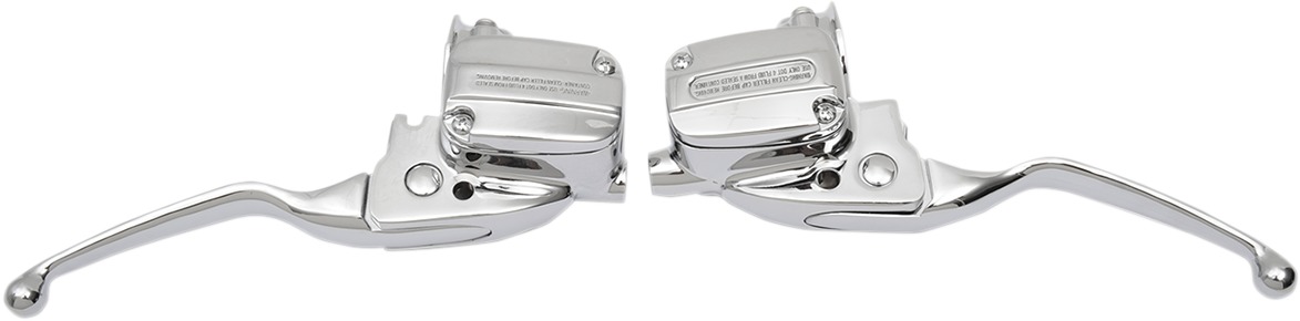 Drag Specialties Brake and Clutch Lever Assembly Chrome For Harley Touring - Click Image to Close