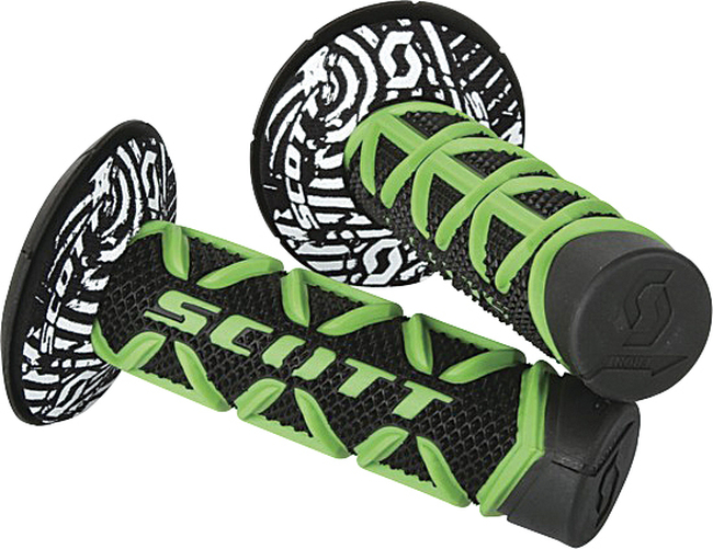 Diamond MX Grips Green/Black 7/8" - Click Image to Close