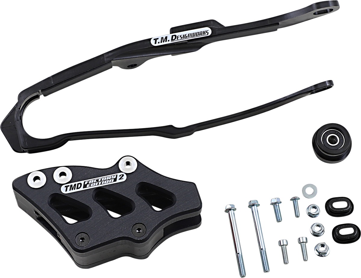 Black Chain Slide-N-Guide Kit - FE #2 - For 19-22 CRF450R/RX & 20-22 CRF250R/RX - Click Image to Close