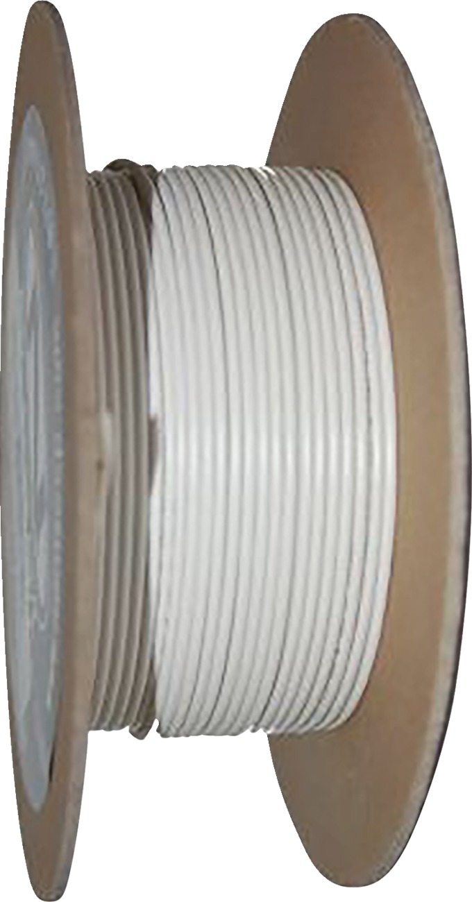 White 18 Gauge Color Match Primary Wire - 100' Spool - Click Image to Close