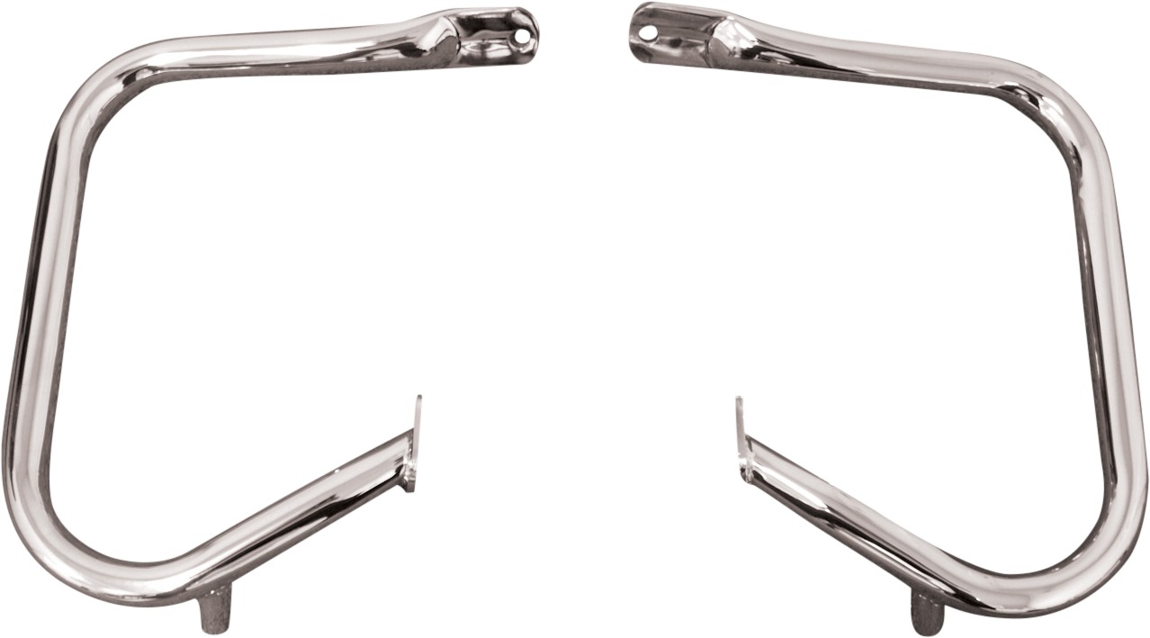 Drag Specialties Big Buffalo Saddlebag Bars Chrome For Harley FLH/FLT - Chrome rear saddlebag bars For Harley FLH/FLT models - Click Image to Close