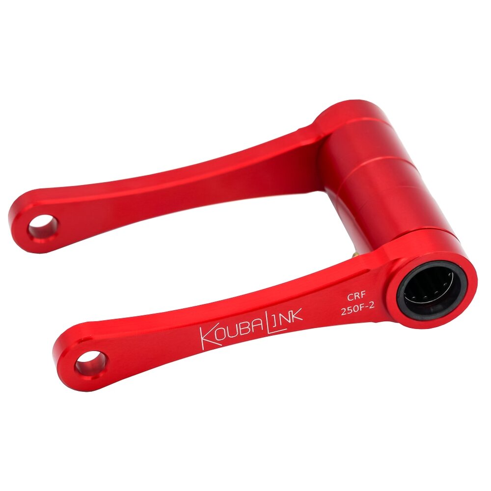 1.75" Lowering Link - Red, Lowers Rear Suspension 1.75 Inches - For 19-22 Honda CRF250F - Click Image to Close