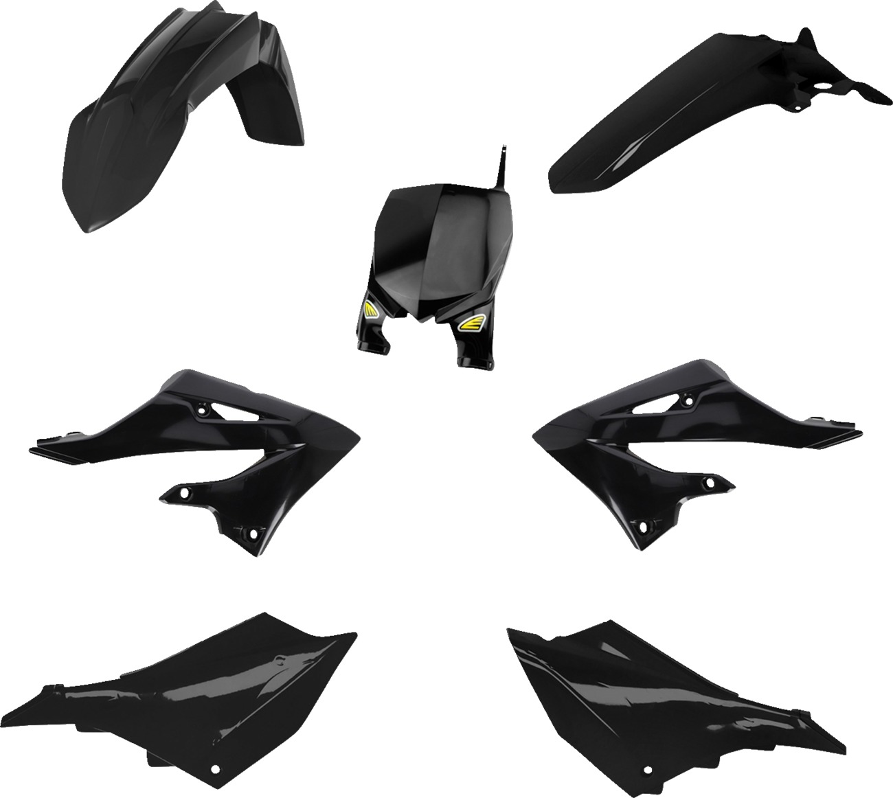 Cycra Black Plastic Kit For 22-24 Yamaha YZ125 YZ250 - Click Image to Close