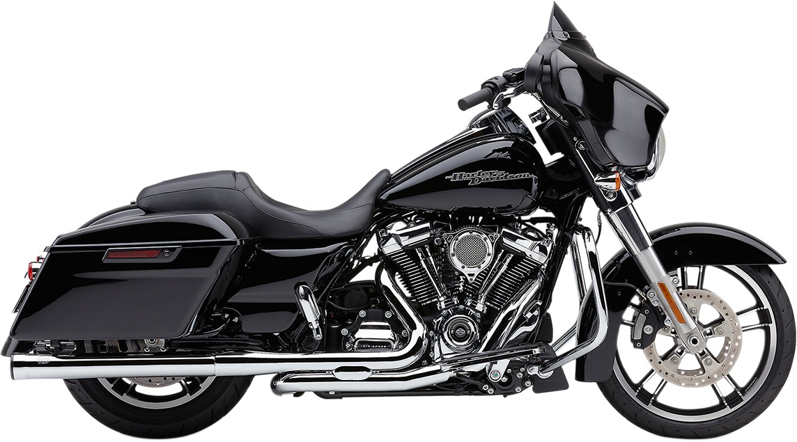 Cobra 3" Slip-On Muffler with Race Pro Tips Chrome Fits FLH/FLT 2017-2022 - Click Image to Close
