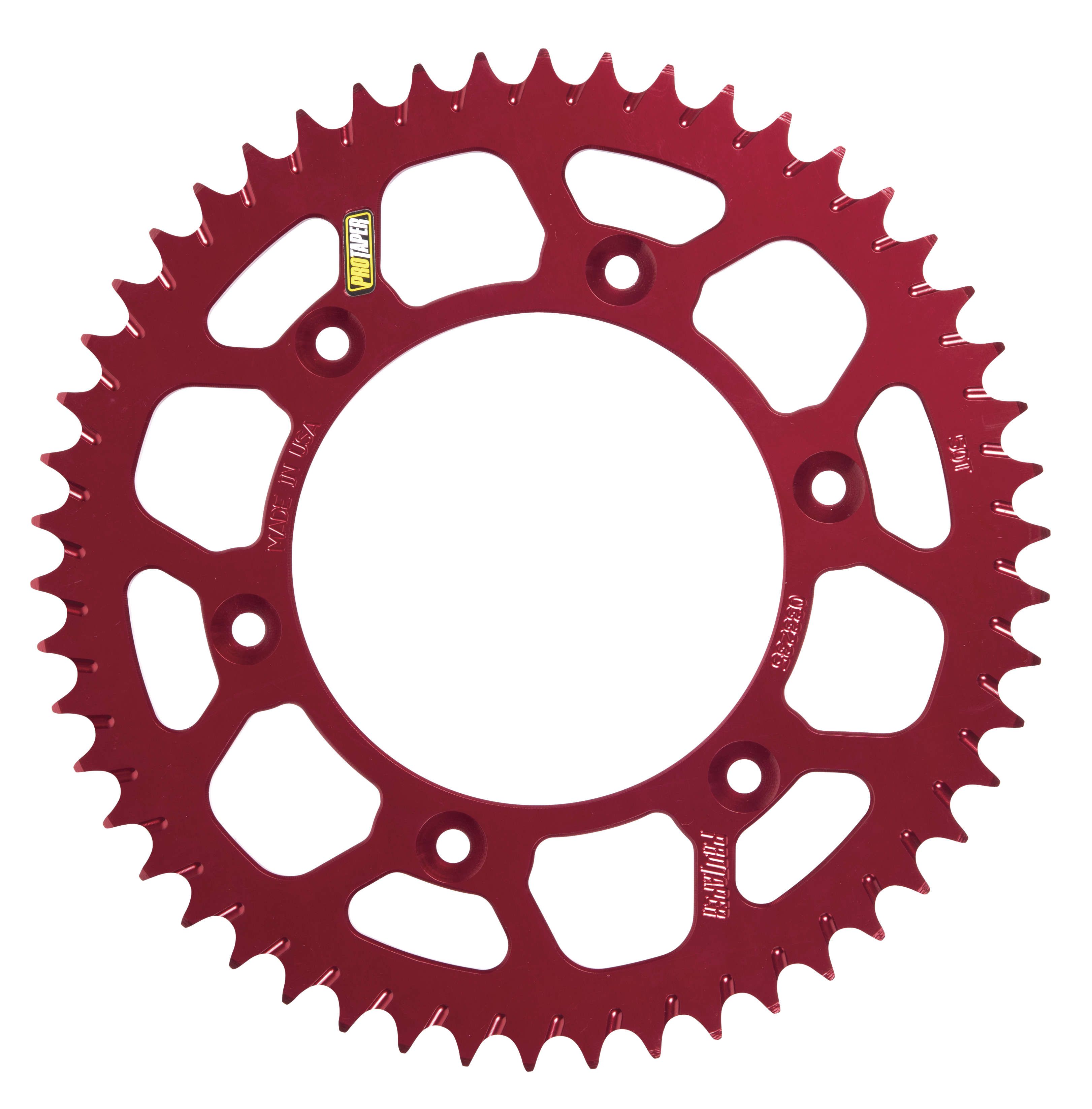 RS Rear Sprocket 48T 520 Red - For Honda CR CRF XR 125-650 - Click Image to Close