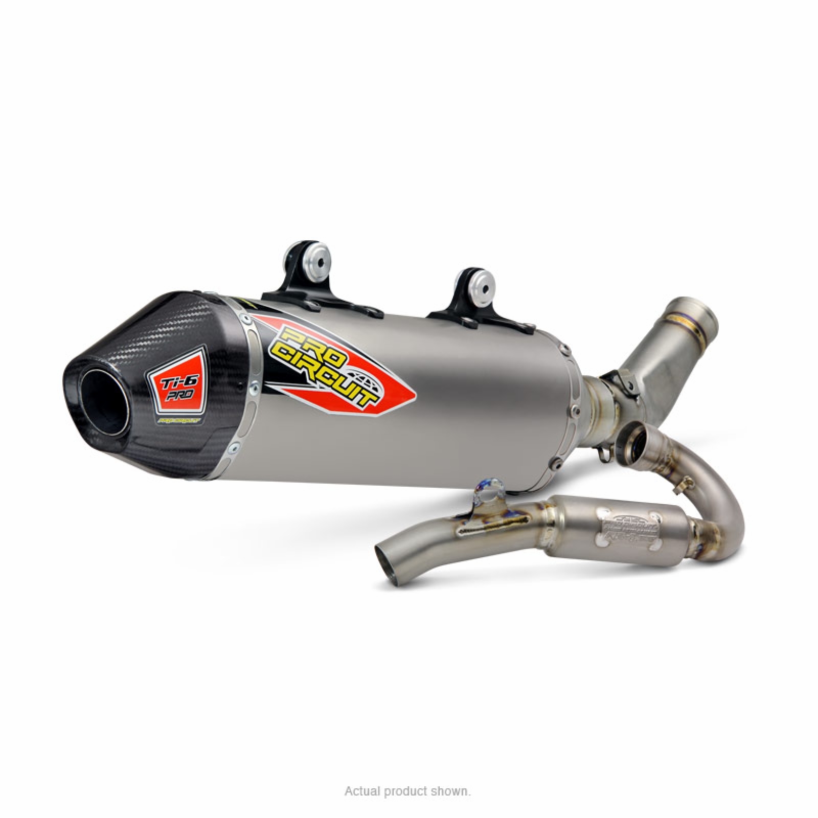 Ti-6 Pro Full Exhaust Carbon Tip - 17-18 450 SX-F/XC-F - Click Image to Close